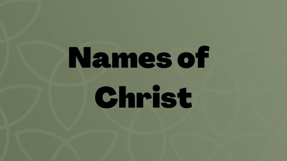 Names of Christ